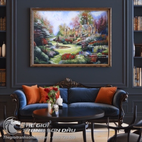 Tranh Sơn Dầu Phong Cảnh Trang Trí Phòng Làm Việc