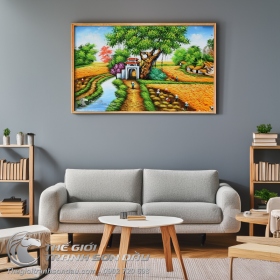 Tranh Sơn Dầu Quê Hương Đẹp Giá Rẻ