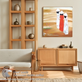 Tranh Sơn Dầu Thiếu Nữ Việt Nam Áo Dài