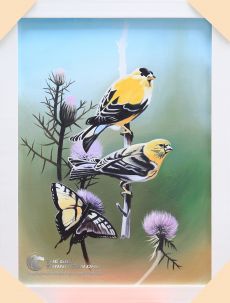 Tranh Sơn Dầu Vẽ Đôi Chim Đẹp Tặng Đám Cưới