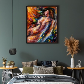 Tranh Thiếu Nữ Bán Khỏa Thân Nghệ Thuật