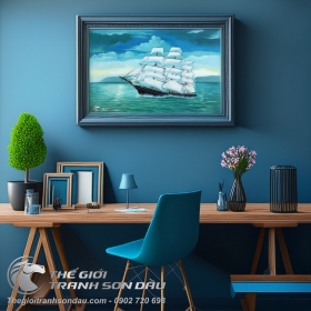 Tranh Thuyền Buồm Phong Thủy