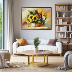 Tranh Treo Tường Hoa Cúc Nghệ Thuật