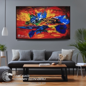 Tranh Trừu Tượng Mạnh Mẽ Trang Trí Nhà Đẹp
