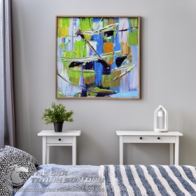 Tranh Trừu Tượng Vết Cắt Số Bốn