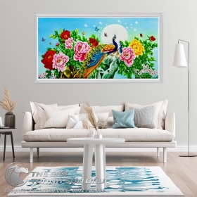 Tranh Vẽ Chim Công Tặng Đám Cưới Đẹp Ưu Đãi Giá Tốt