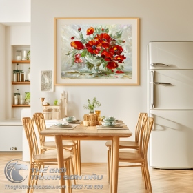 Tranh Vẽ Hoa Hiện Đại Mẫu Mới Nhất 2023