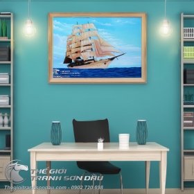Tranh Vẽ Thuyền Trên Biển