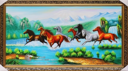 Tranh Bát Mã Phong Thủy Đẹp Giá Rẻ
