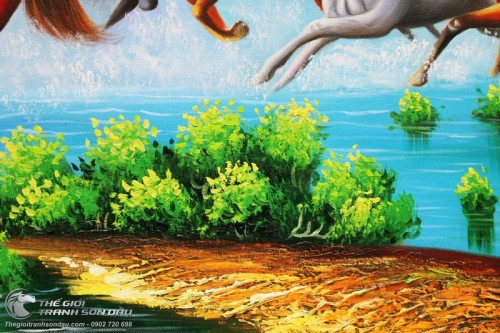 Tranh Bát Mã Phong Thủy Đẹp Giá Rẻ
