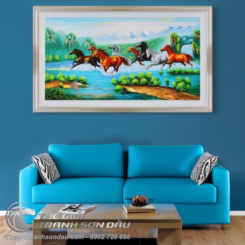 Tranh Bát Mã Phong Thủy Đẹp Giá Rẻ