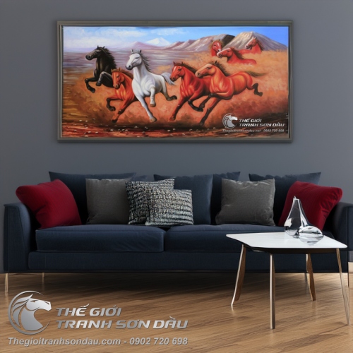 Tranh Bát Mã Truy Phong Cho Mệnh Thổ