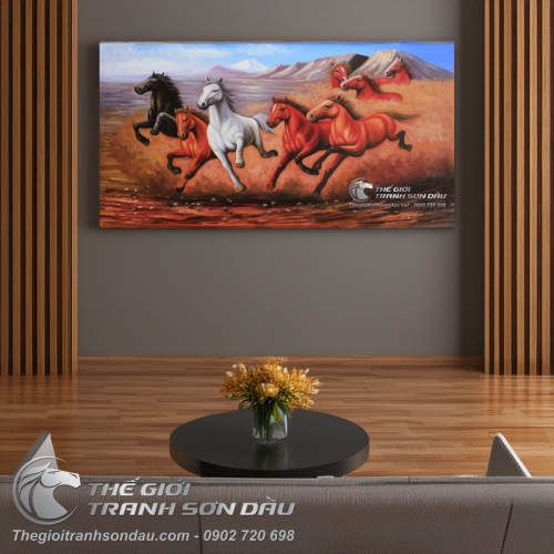 Tranh Bát Mã Truy Phong Cho Mệnh Thổ