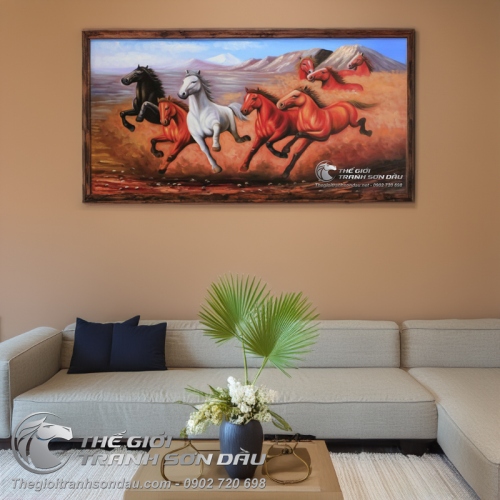 Tranh Bát Mã Truy Phong Cho Mệnh Thổ