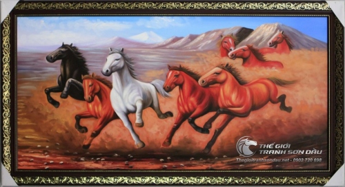 Tranh Bát Mã Truy Phong Cho Mệnh Thổ