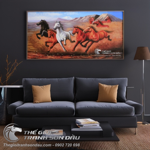 Tranh Bát Mã Truy Phong Cho Mệnh Thổ