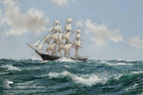 Tranh Biển Rộng Và Thuyền Buồm