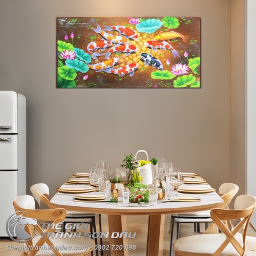 Tranh Cá Chép Đẹp Giá Rẻ Treo Phòng Khách