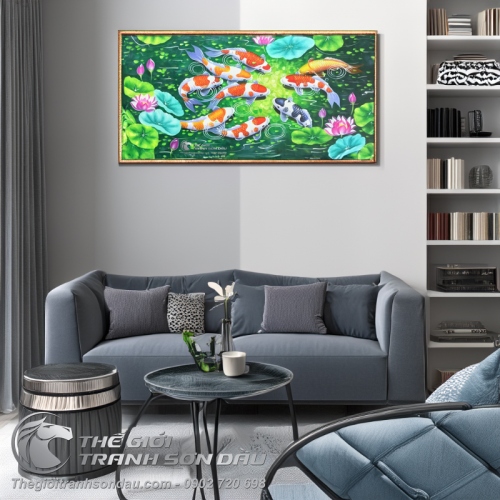 Tranh Cá Chép Phong Thủy