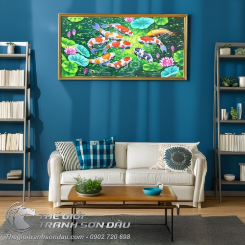 Tranh Cá Chép Phong Thủy