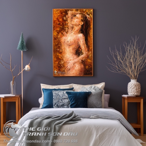 Tranh Chân Dung Thiếu Nữ Khỏa Thân