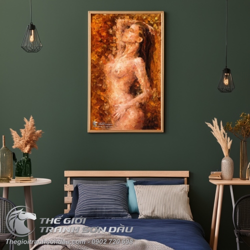 Tranh Chân Dung Thiếu Nữ Khỏa Thân