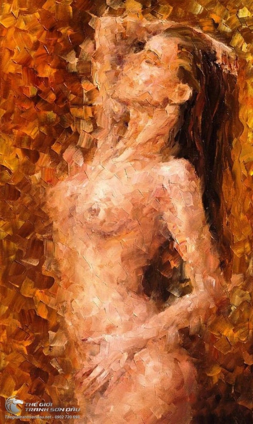 Tranh Chân Dung Thiếu Nữ Khỏa Thân