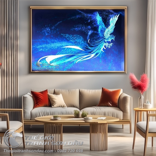 Tranh Chim Phụng Hoàng Băng Đẹp