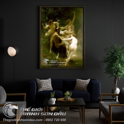 Tranh Cổ Điển Châu Âu Nymphs Và Satyr