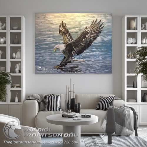 Tranh Đại Bàng Đang Bắt Mồi