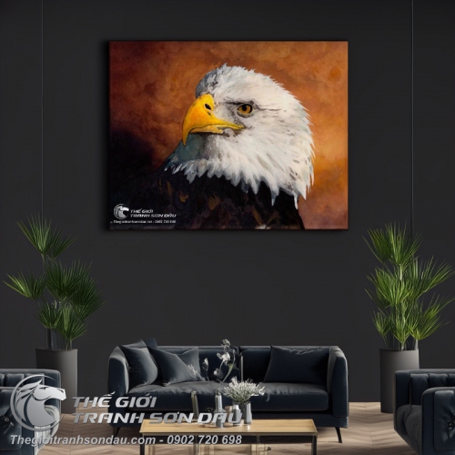 Tranh Đại Bàng Đầu Trắng Đẹp Oai Hùng