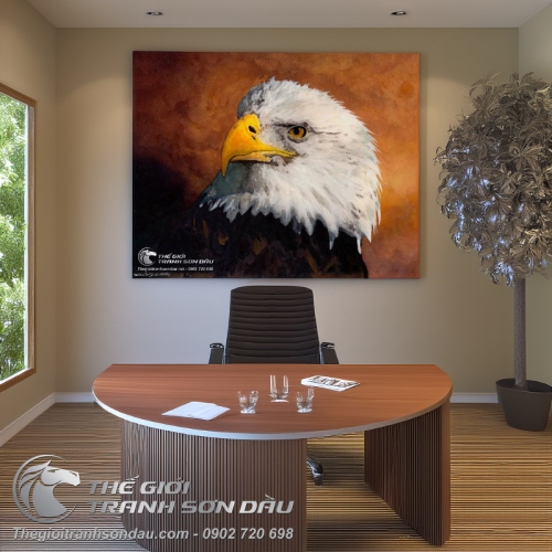 Tranh Đại Bàng Đầu Trắng Đẹp Oai Hùng