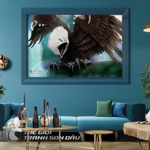 Tranh Đại Bàng Đầu Trắng Sải Cánh
