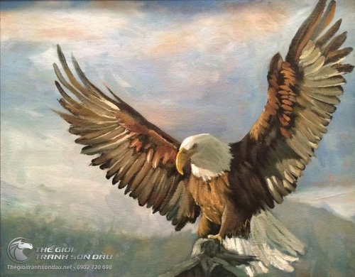 Tranh Đại Bàng Giương Cánh