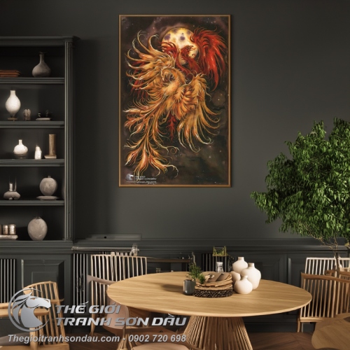 Tranh Đôi Chim Phượng Hoàng Đẹp