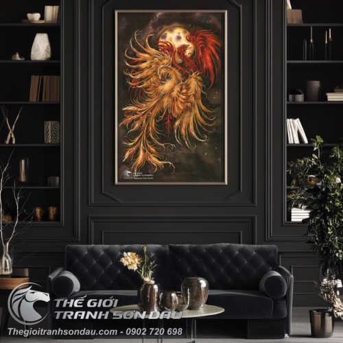 Tranh Đôi Chim Phượng Hoàng Đẹp