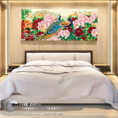 Tranh Đôi Chim Uyên Ương Hạnh Phúc