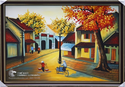 Tranh Đường Phố Xưa Của Hà Nội