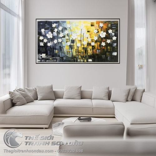 Tranh Hoa Đắp Dày Phong Cách Hiện Đại
