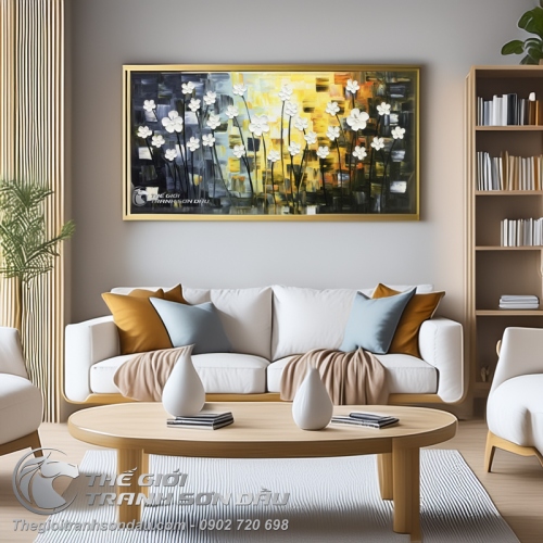 Tranh Hoa Đắp Dày Phong Cách Hiện Đại