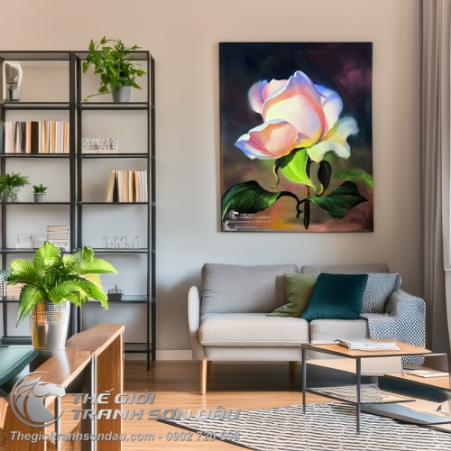 Tranh Hoa Hồng Màu Sắc Rực Rỡ