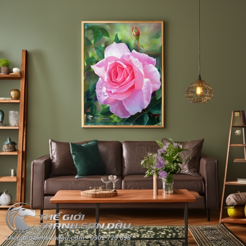 Tranh Hoa Hồng Tả Thực