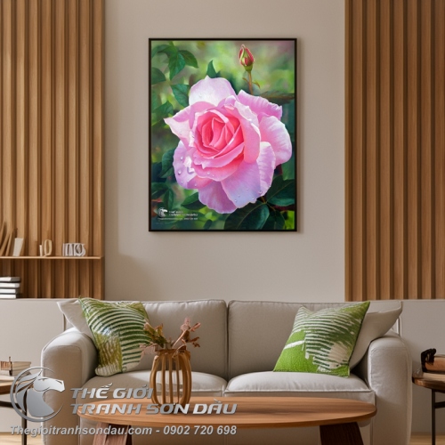 Tranh Hoa Hồng Tả Thực