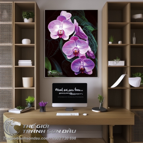 Tranh Hoa Lan Lung Linh