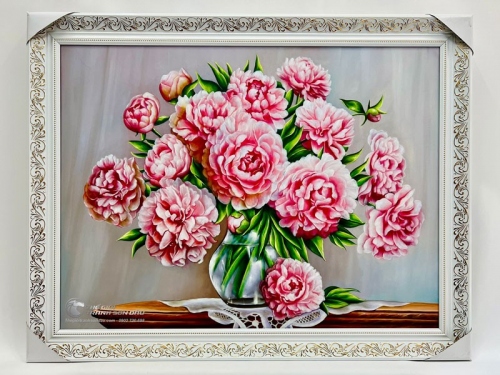 Tranh Hoa Mẫu Đơn Phong Thủy Treo Phòng Ngủ