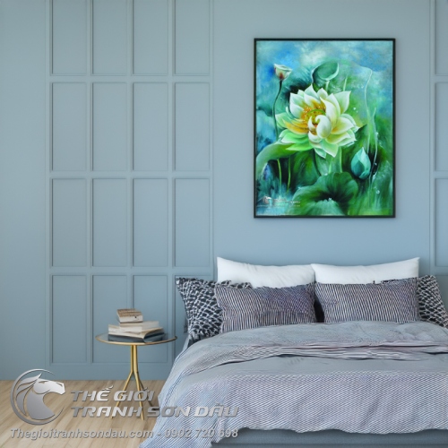 Tranh Hoa Sen Búp Sen Và Đài Sen