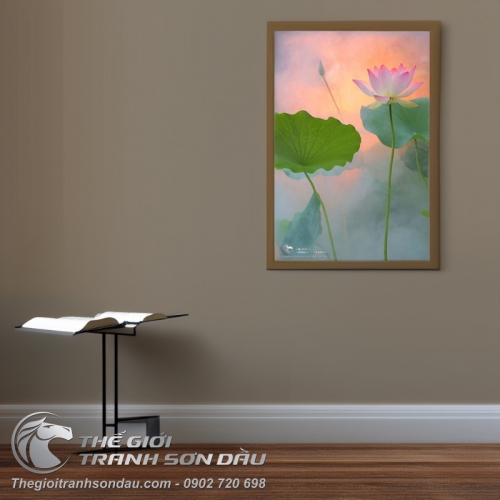 Tranh Hoa Sen Thanh Khiết