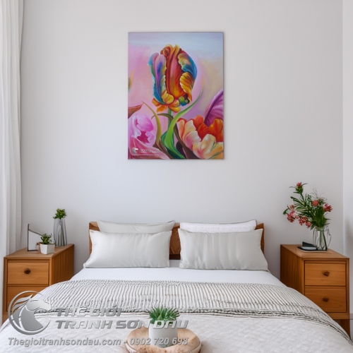 Tranh Hoa Tulip Nghệ Thuật Đẹp
