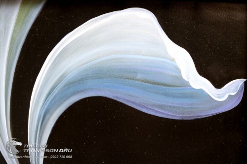 Tranh Khỏa Thân Cô Gái Bay Cùng Dải Lụa