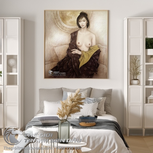 Tranh Khỏa Thân Thiếu Nữ Đẹp Ấn Tượng